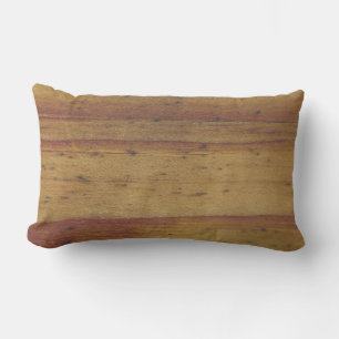 Almohada de cojín de textura de madera de madera