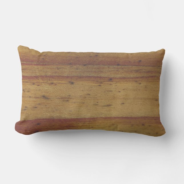 Almohada de cojín de textura de madera de madera (Anverso)