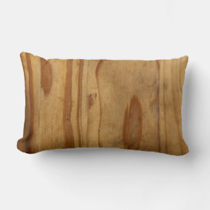 Almohada de cojín de textura de madera de madera