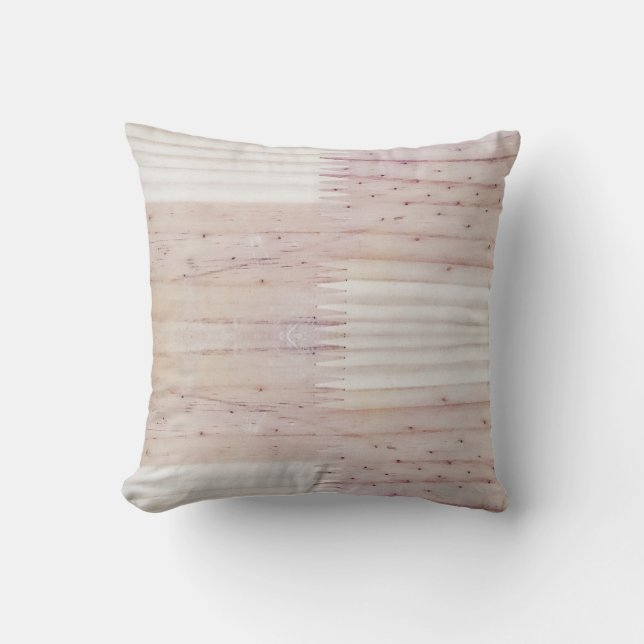 Almohada de cojín de textura de madera de madera (Anverso)