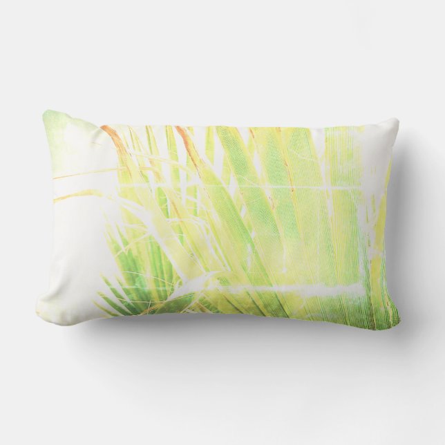 Almohada de cojín de verano de palmera Playa Vibes (Anverso)
