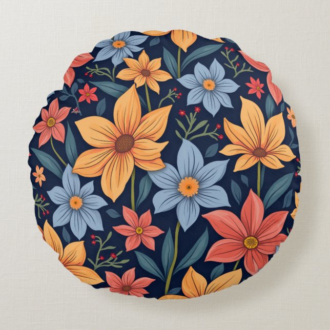 almohada de cojín floral (Anverso)