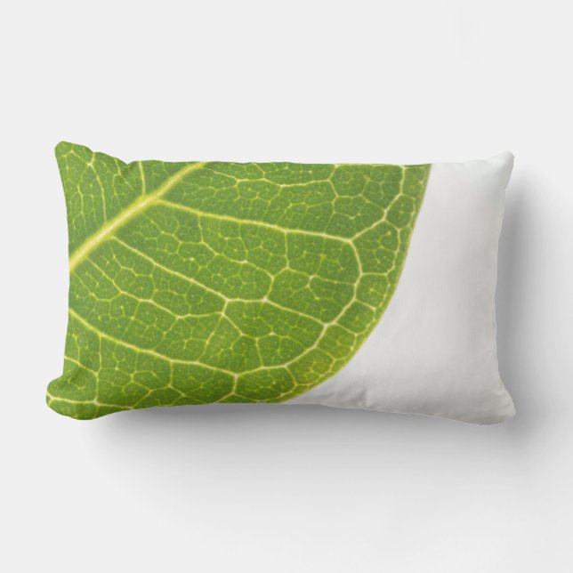 Almohada de cojín / funda de cojín de hoja verde r (Anverso)