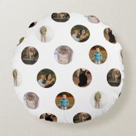 Almohada de Colage de Fotos de Lunares
