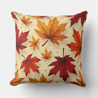 almohada de colchón de arce de otoño