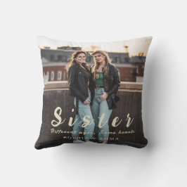 Almohada de collage de fotos de hermana – Mismos c