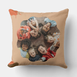 Almohada de collage de fotos familiares personaliz