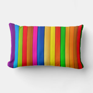 almohada de color extremo rayas de colores vivos