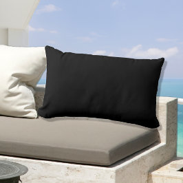 Almohada de color negro sólido simple Jet