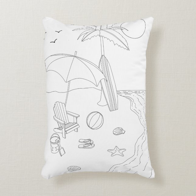 Almohada de color para adultos (Frente (Vertical))