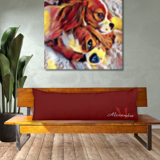 Almohada de color rojo burdeos sólido (Subido por el creador)