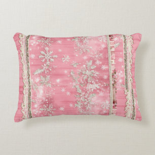 almohada de color rosa