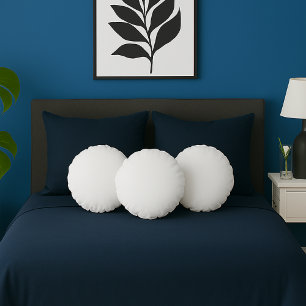 Almohada de color sólido blanco liso
