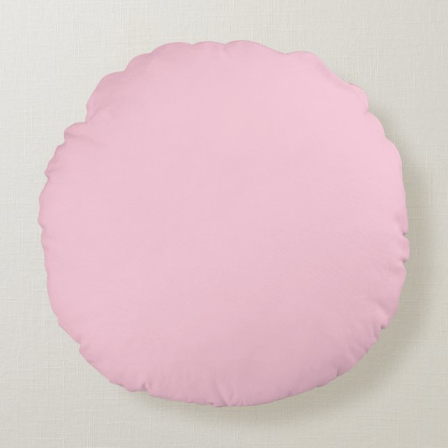 Almohada de color sólido liso Rosa Pastel Pálido d (Anverso)