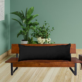 almohada de color sólido negro