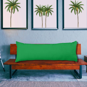 almohada de color sólido verde Kelly