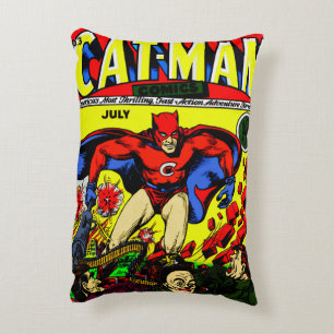 Almohada de cómics de Cat-Man de los años 40