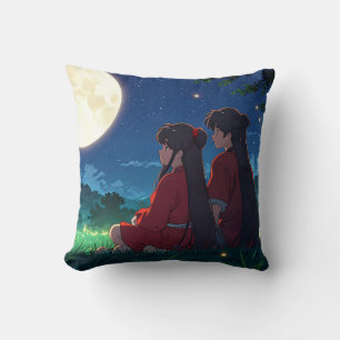 Almohada de Compañeros bajo la Luz de la Luna