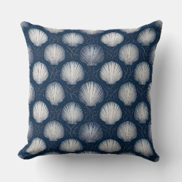 Almohada de conchas marinas inspirada en la playa