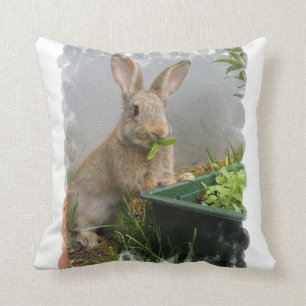 Almohada de conejo de cola de algodón