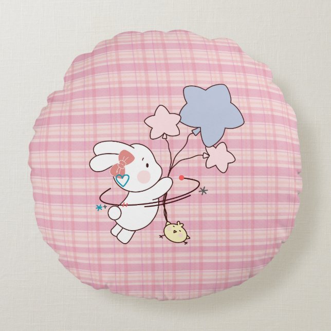 Almohada de conejo pastel (Anverso)
