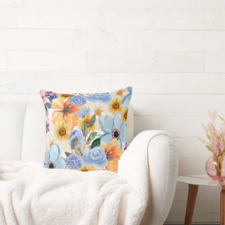 Almohada de confort floral 