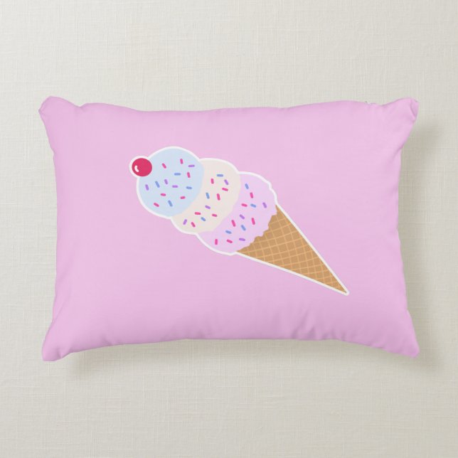Almohada de Cono de Helado Delicioso (Anverso)