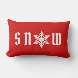Almohada de copo de nieve de Navidad