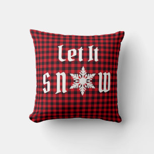 Almohada de copo de nieve de vacaciones de Navidad