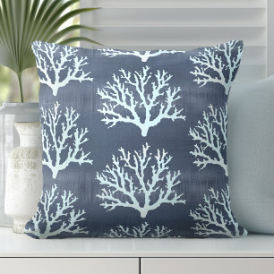 Almohada de coral azul   Cojines decorativos coste