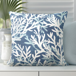 Almohada de coral azul | Pilares decorativos de co