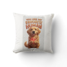 Almohada de Corazón de Golden Retriever