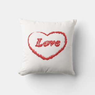 almohada de corazón de la nube de amor