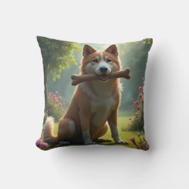 Almohada de Corazón de Sabueso – Retrato de Perro 