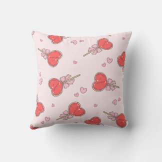 Almohada de Corazón Kawaii de Piruleta