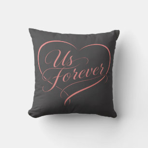 Almohada de corazón romántico para nosotros por si