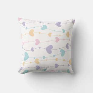 Almohada de corazones pastel soñadores