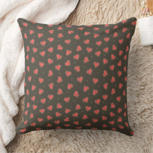 Almohada de corazones y puntos