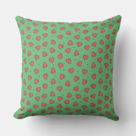 Almohada de corazones y puntos