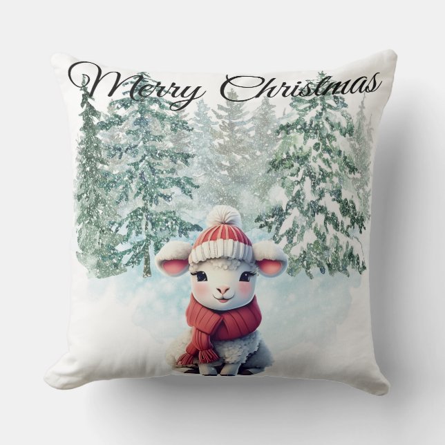 Almohada de cordero de Navidad (Anverso)