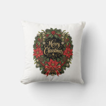 Almohada de corona de Navidad regalo elegante para