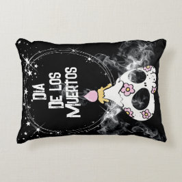 Almohada de cráneo de Halloween y Día de los Muert