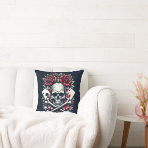Almohada de cráneo de póquer