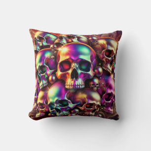 Almohada de Cráneos Metálicos
