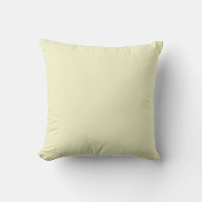 Almohada de crema con monograma mínimo personaliza (Anverso)