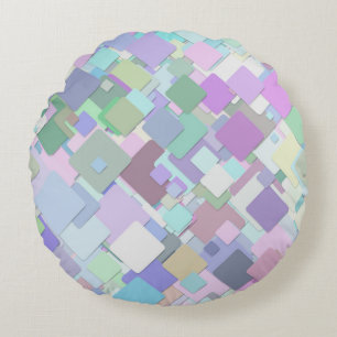 almohada de cuadrados pastel