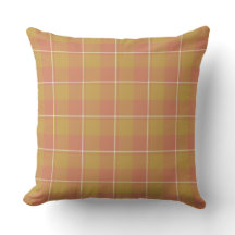 Almohada de cuadros Roti Tan y Japonica Brown