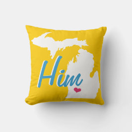 Almohada de cualquier color del novio del estado d