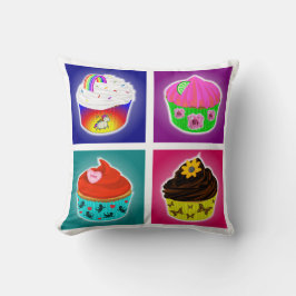 Almohada de cuatro cupcakes