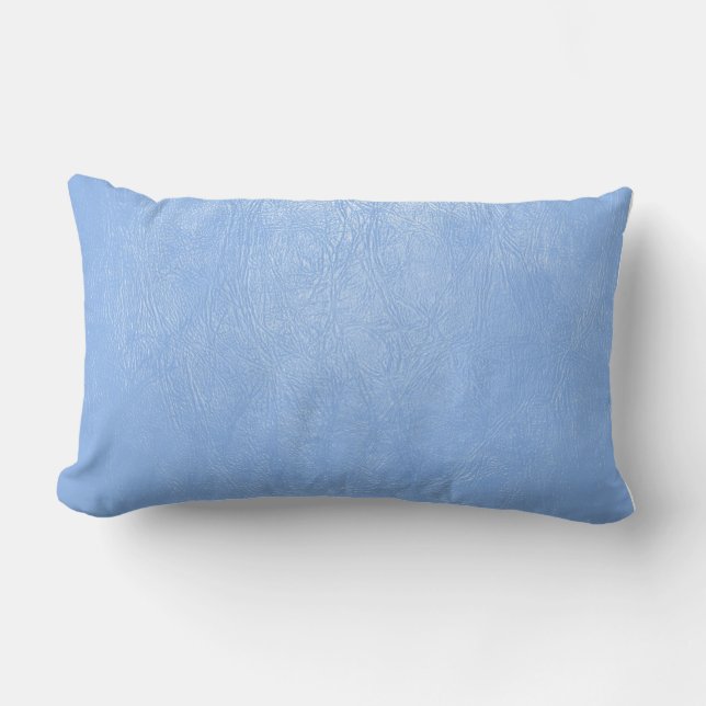 almohada de cuero azul clara de la textura (Anverso)